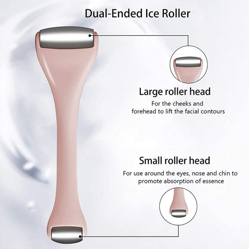 Stainless Steel Dual-ended Facial Massage Roller Face Eye Ice Roller