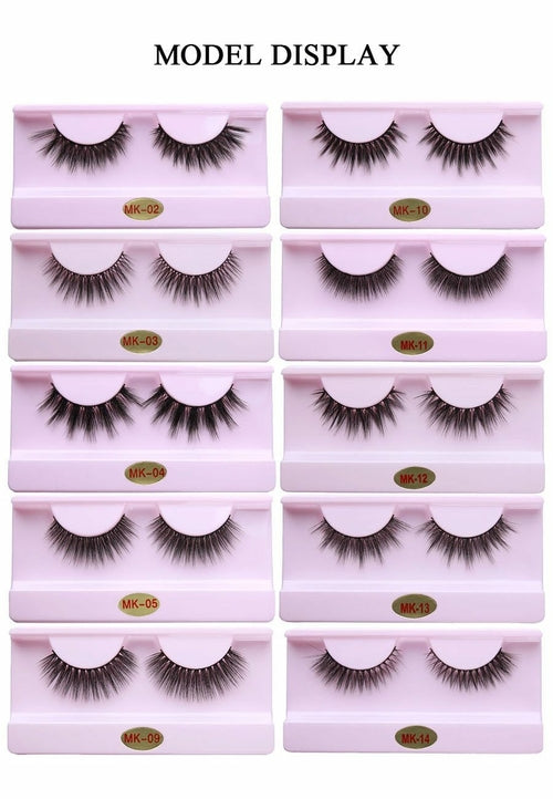 Mink Lashes Wholesale Luxury Dramatic Cruelty 3D Eyelashes Set Faux