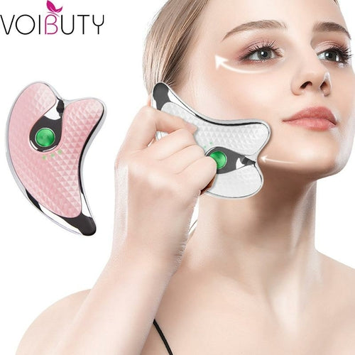 Face Neck Guasha Massager Face Wrinkle Removal Device Body Slimming